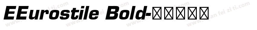 EEurostile Bold字体转换